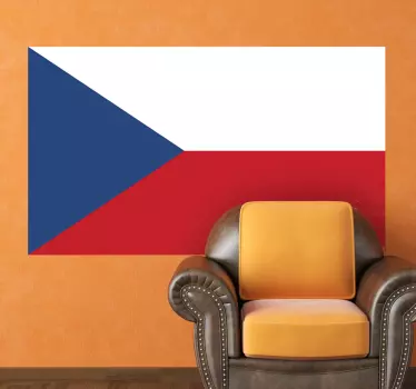 Naklejka flaga Czech - TenStickers