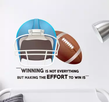 Naklejka Football Amerykański - Cytat Lombardi - TenStickers