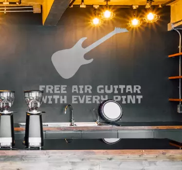 Naklejka Free air Guitar - TenStickers