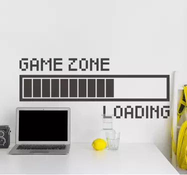 Naklejka na ścianę game zone loading - TenStickers