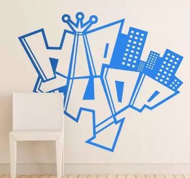 Naklejka graffiti Hip Hop - TenStickers