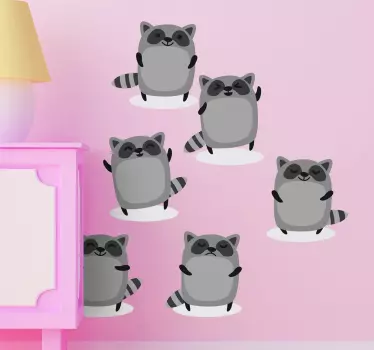 Naklejka grupa szopów - TenStickers