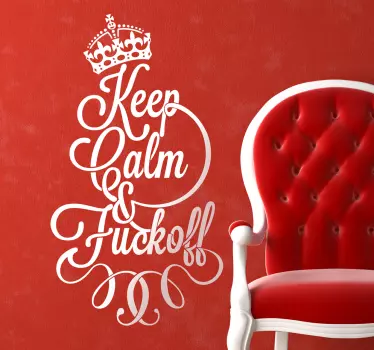 Naklejka Keep Calm & F**k Off - TenStickers