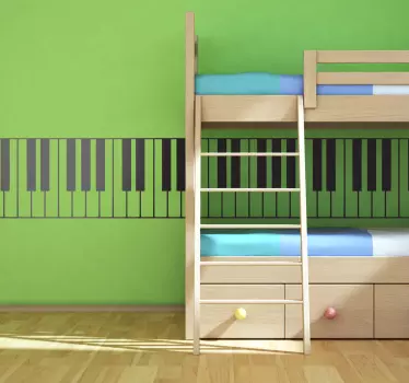 Naklejka klawisze pianina - TenStickers
