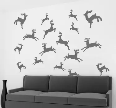Naklejka kolekcja reniferów - TenStickers