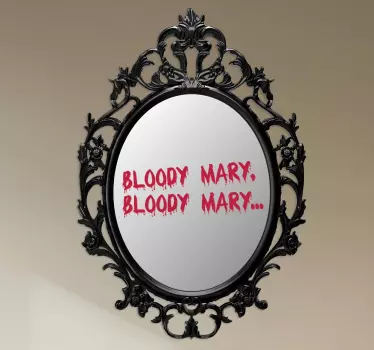 Naklejka na lustro krwawa Mary - TenStickers