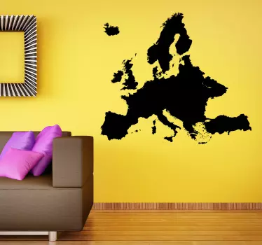 Naklejka kształt mapy Europy - TenStickers