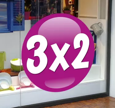 Naklejka na szybę kula promocja - TenStickers