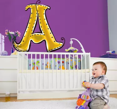 Naklejka litera a - TenStickers