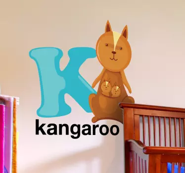 Naklejka litera K - TenStickers