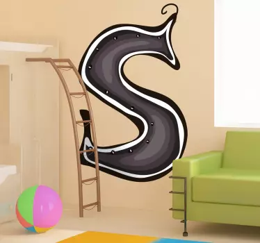 Naklejka literka s - TenStickers