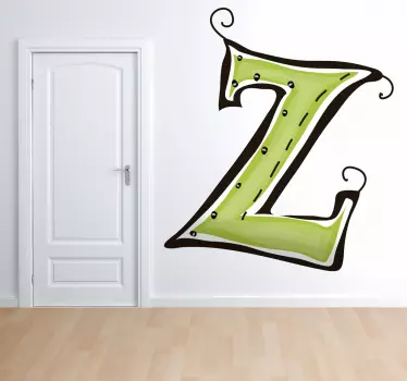 Naklejka literka Z - TenStickers