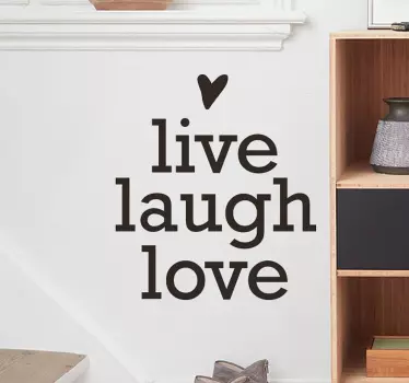 Naklejka Live Laugh Love - TenStickers