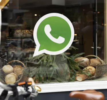 Naklejka logo WhatsApp - TenStickers