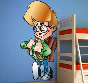 Naklejka mądry chłopiec - TenStickers