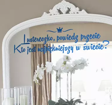 Naklejka na lustro magiczne lustereczko - TenStickers