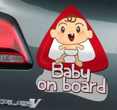 Naklejka małe dziecko na pokładzie - TenStickers