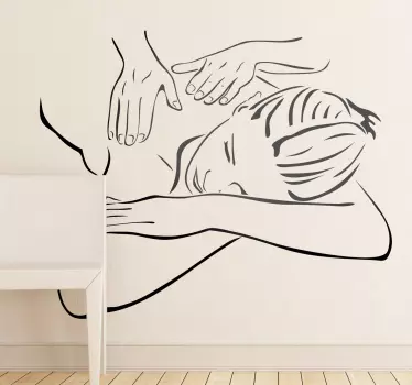 Naklejka masaż Spa - TenStickers
