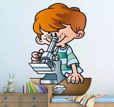 Naklejka młody naukowiec - TenStickers