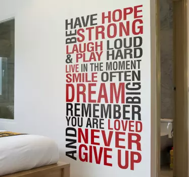 Naklejka motywująca napis na ścianę have hope - TenStickers