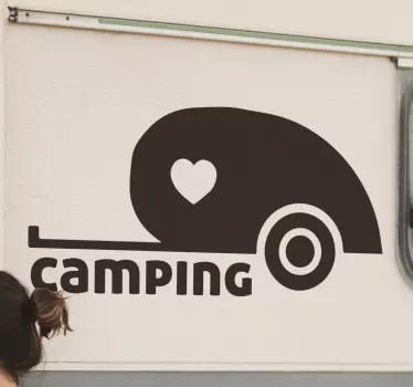 Naklejka na kampera camping - TenStickers