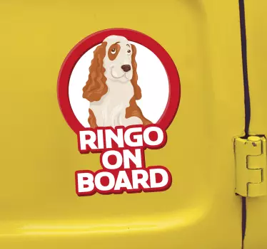 Naklejka na auto Cocker Spaniel na pokładzie - TenStickers