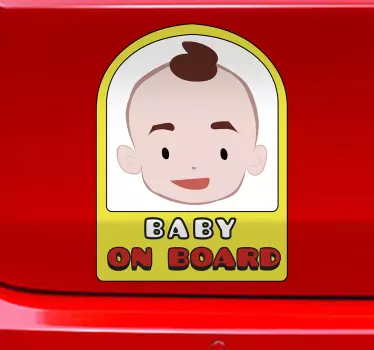 Naklejka dziecko w aucie Dziecko na pokładzie - TenStickers