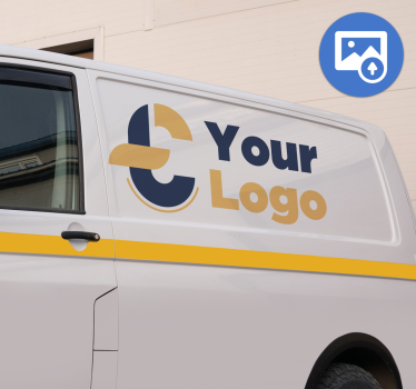 Naklejka na ciężarówkę niestandardowe logo firmy - TenStickers