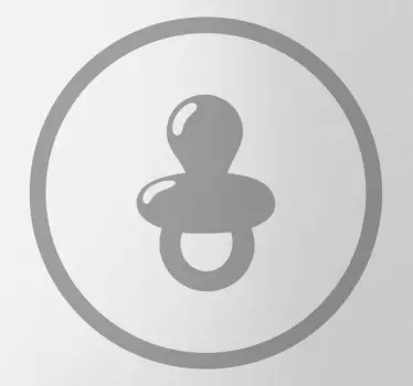 Naklejka na drzwi ikona smoczka - TenStickers