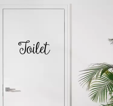 Naklejka na drzwi toalety - TenStickers