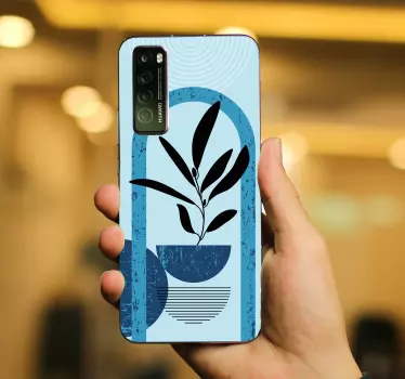 Naklejka na Huaweia abstrakcyjny projekt roślinny - TenStickers