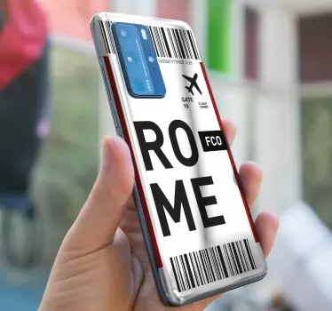 Naklejka na huaweia bilet podróżny po rzymie - TenStickers