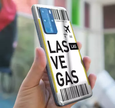 Naklejka na Huaweia karta pokładowa do las vegas - TenStickers