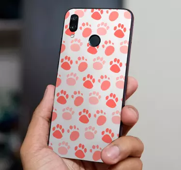 Naklejka na Huaweia odciski łap zwierząt domowych - TenStickers