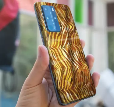Naklejka na Huaweia płynący wzór fal - TenStickers
