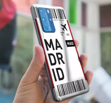 Naklejka na Huaweia przepustka na lotnisko w madrycie - TenStickers