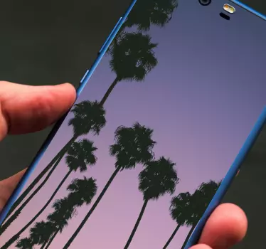 Naklejka na huaweia silhouette palmy - TenStickers
