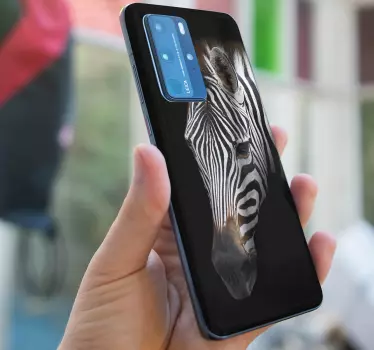 Naklejka na Huaweia sztuka twarzy zebry - TenStickers