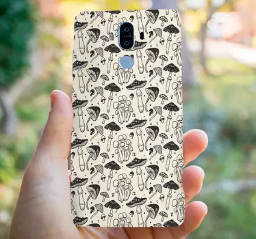 Naklejka na Huaweia wzór grzybowy - TenStickers