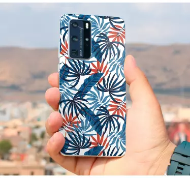 Naklejka na huaweia wzór tropikalnych liści - TenStickers