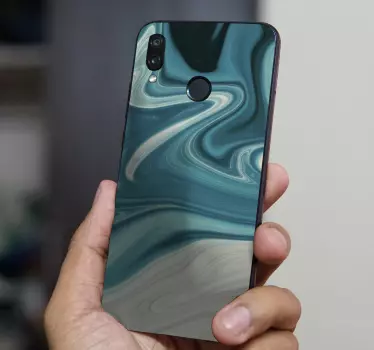 Naklejka na huaweia wzór wirujących kolorów - TenStickers