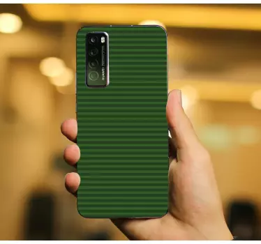 Naklejka na huaweia zielony wzór w paski - TenStickers