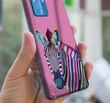 Naklejka na Huaweia żywy portret zebry - TenStickers