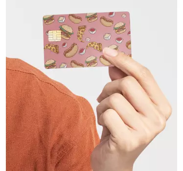 Naklejka na kartę burgery i hot dogi fast food  - TenStickers