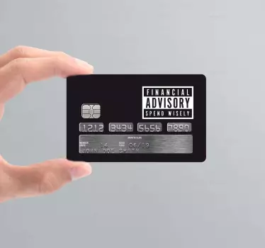 Naklejka na kartę doradztwo finansowe - TenStickers