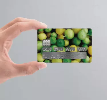 Naklejka na kartę kredytową limonki - TenStickers