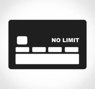 Naklejka na kartę kredytową Oryginał bez limitu - TenStickers