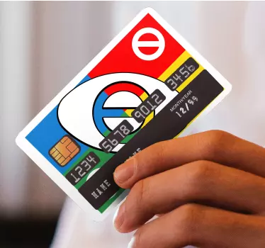 Naklejka na kartę płatniczą karta stop uno - TenStickers