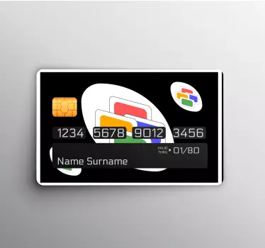 Naklejka na kartę Zmiana koloru karty uno - TenStickers