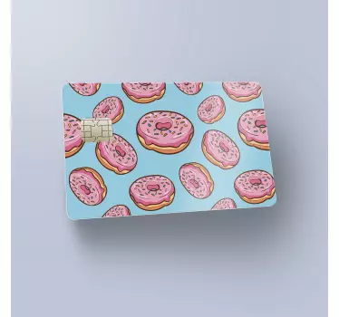 Naklejka na kartę kredytową latające pączki - TenStickers